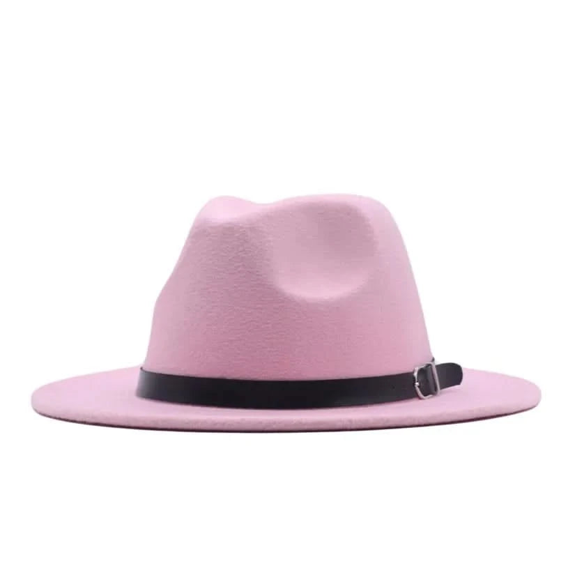 Women's fedora hat 7cm Jazz hat Fashion bow hat Peach heart hat Big brim Jazz fedora hat Men's Peaked cap sombrero hombre