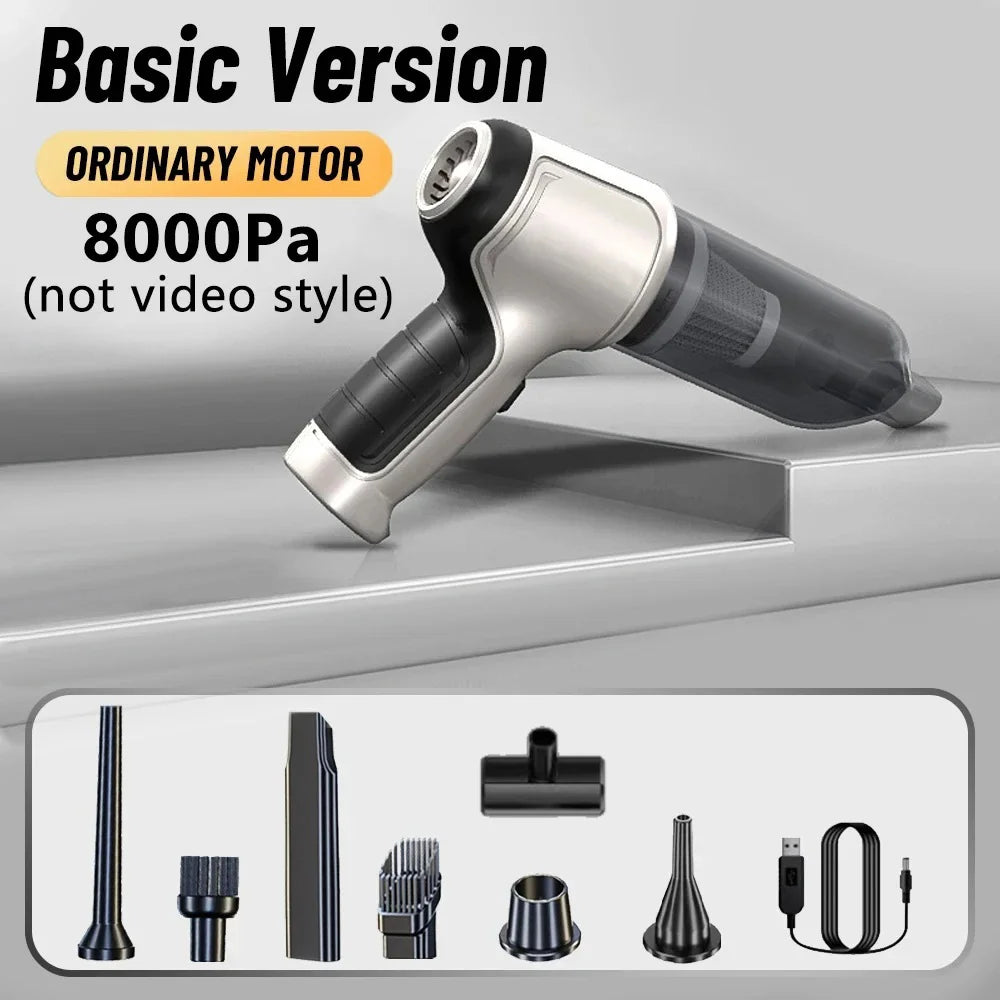 Portable Air Blower/Car Vacuum,3-in-1 Handheld Cordless Vacuum Cleaner,Portable Mini Car Vacuum Cleaner for Car&Home Cleaning
