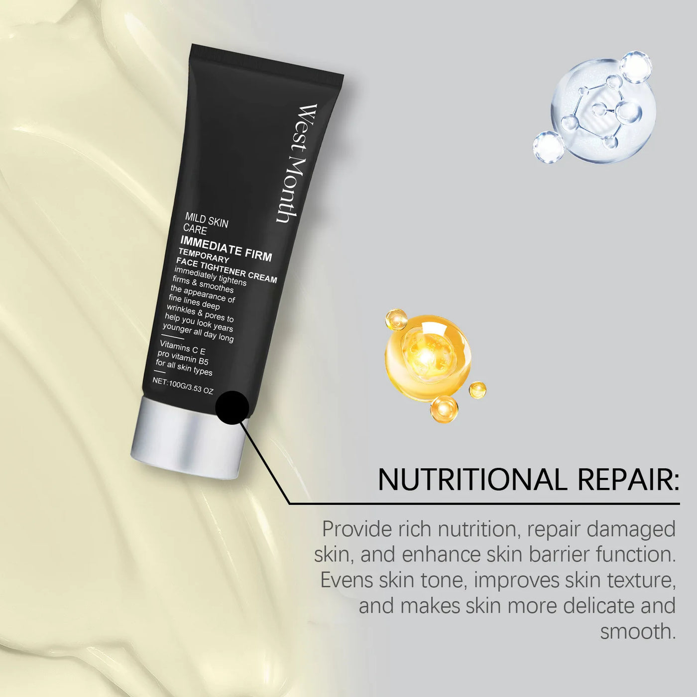 Face Tightening Cream Firming Lifting Prevent Dryness Anti-Ag-ing Reduce Wri-nkles Fade Fine Lines Smoothing Moisturizing Cream