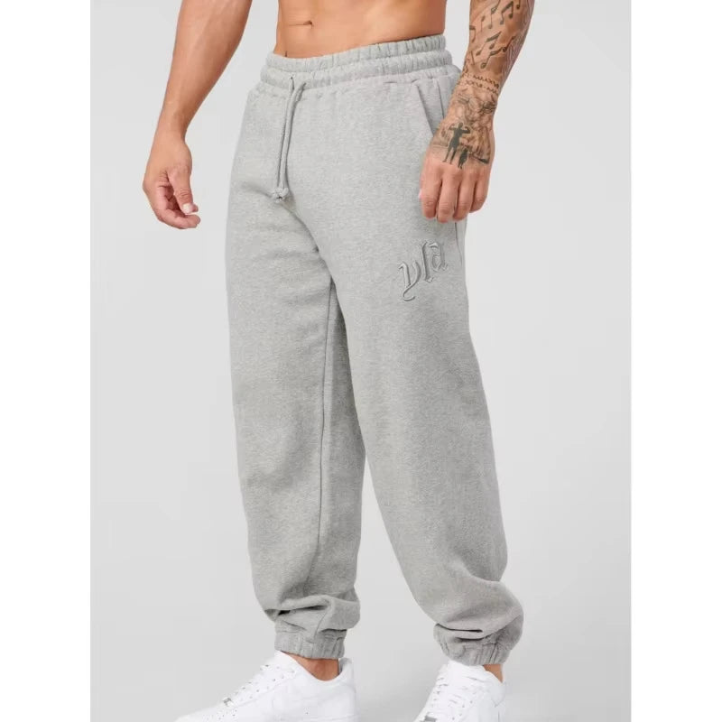 New Men's Trousers 2025 Autumn and Winter Printed Sports Fitness Pants Leggings Sports Pants Fashion Men's Clothing