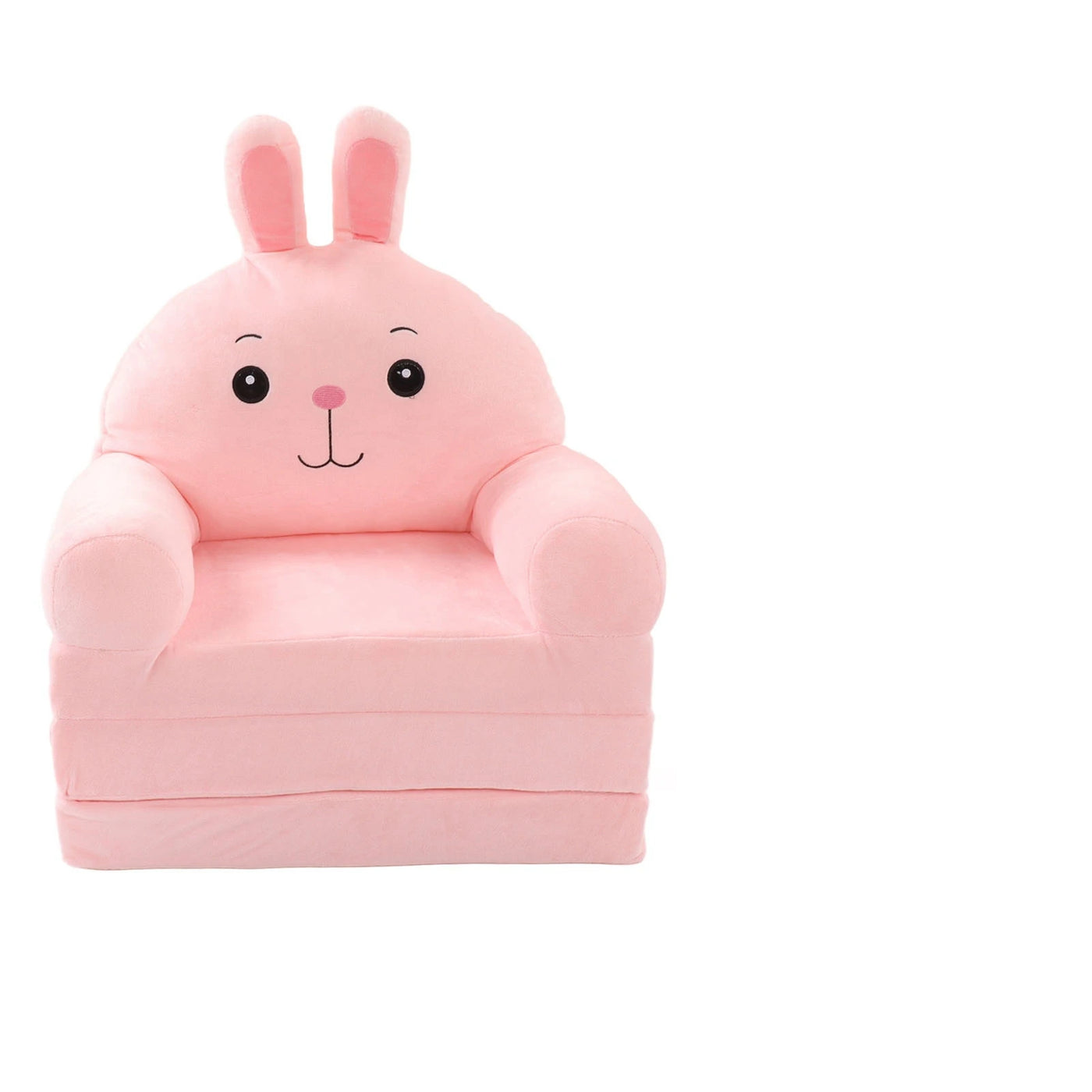 Kids Foldable Sofa Bed Cartoon Foldable Kids Sofa Soft Cute Shape 2 in 1 Wide Armrest Washable Humanize for Bedroom