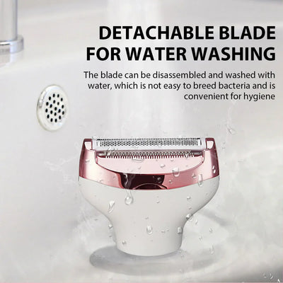 4in1 Electric Epilator Lady Shaver Body Arm Leg Hair Removal Device Painless Cordless Eyebrow Trimmer Women Razor USB Charging