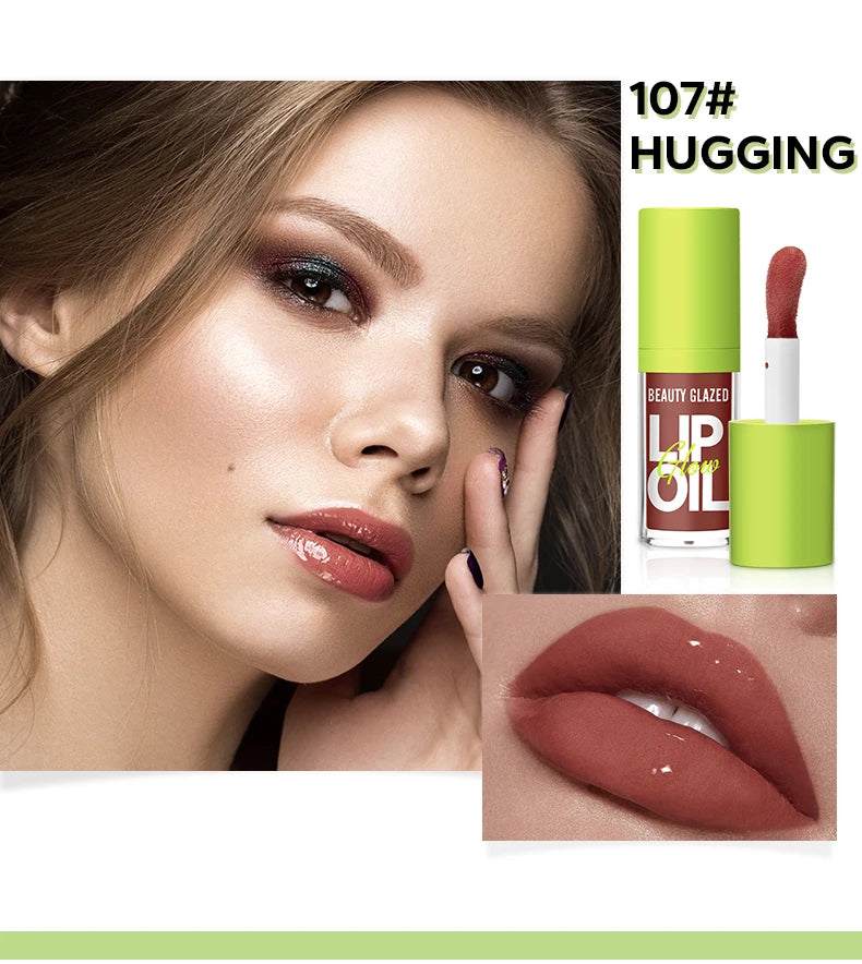 Beauty Glazed Rare Bright Lustrous Lip Essence Moisturizing Shine Shimmer Plumping Lip Tint  Care Oil Gloss for Lip Enhancement