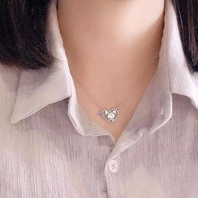Sanrios Luxury Necklaces Anime Hellokitty Cinnamoroll Clavicle Chain Necklace for Women Jewelry Wedding Party Birthday Girl Gift