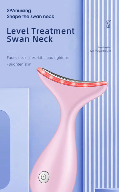 Neck Beauty Massage Instrument EMS Microcurrent LED Facial Electric Introduction Lifting And Firming Beauty Massage