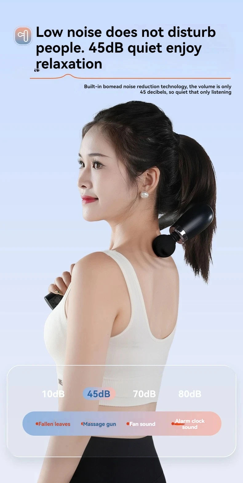 Smart Massage Gun Electric Massager Massage Hammer Rechargeable Home Handheld Hammer Back Artifact Body Massager
