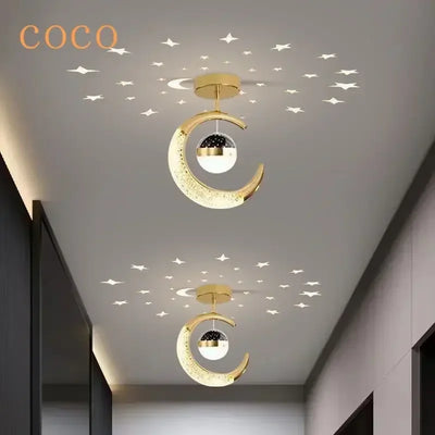 Home decor corridor ceiling light star chandelier modern living room bedroom bedside chandelier bar atmosphere decor chandelier