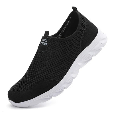 Men Shoes Breathable Mesh Summer Lightweight Hiking Walking Casual Shoes Slip-On Driving Men's Loafers