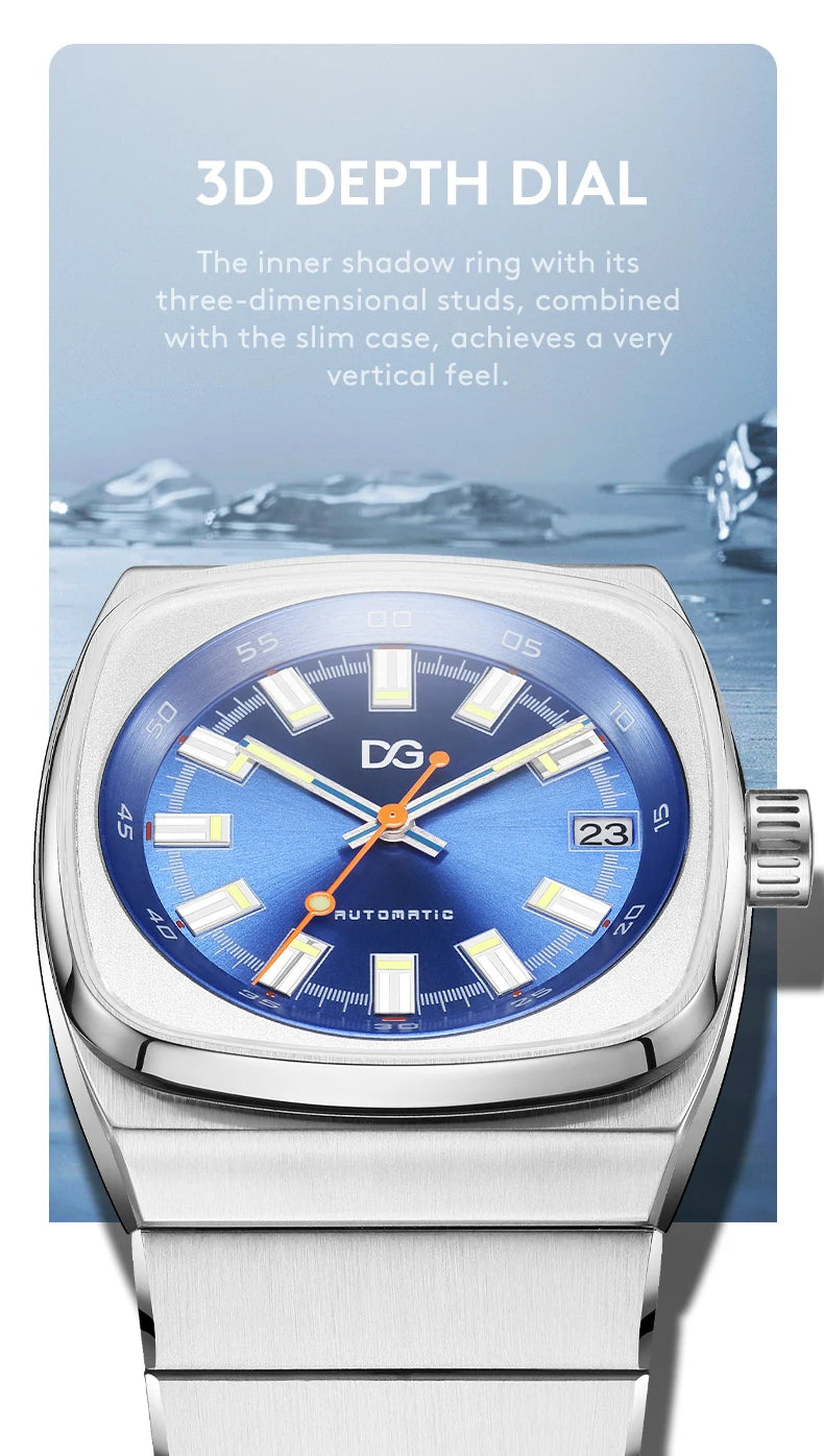 High-End Men's Sports Watch Fashion Square Large Dial Trendy Wristwatch Men's Reloj