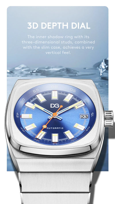High-End Men's Sports Watch Fashion Square Large Dial Trendy Wristwatch Men's Reloj