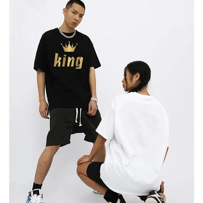 Men and Women 2024 New Fashions Printed Sweatshirt Spring Summer Casual Cotton T--Shirts 6 Colors O-Neck Running Couple Tops