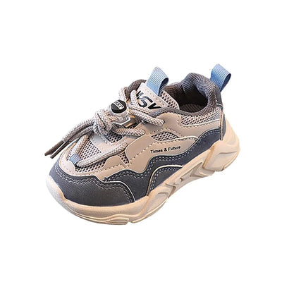 Trendy Children Shoes Spring Autumn Casual Sports Sneakers Breathable Running Shoes 1-6-year-old Baby Shoes Soft Sole Leather