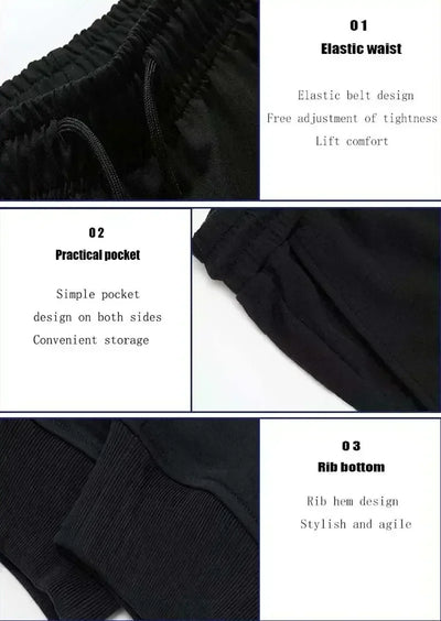 New Men's Trousers 2025 Autumn and Winter Printed Sports Fitness Pants Leggings Sports Pants Fashion Men's Clothing