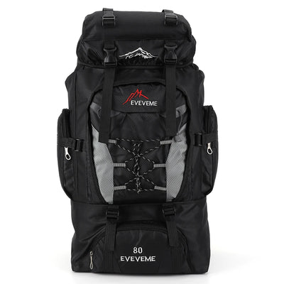 80L Climbing Backpack Large Capacity Trekking Backpack Adjustable Strap Mountain Climbing Rucksack Travel Accessories
