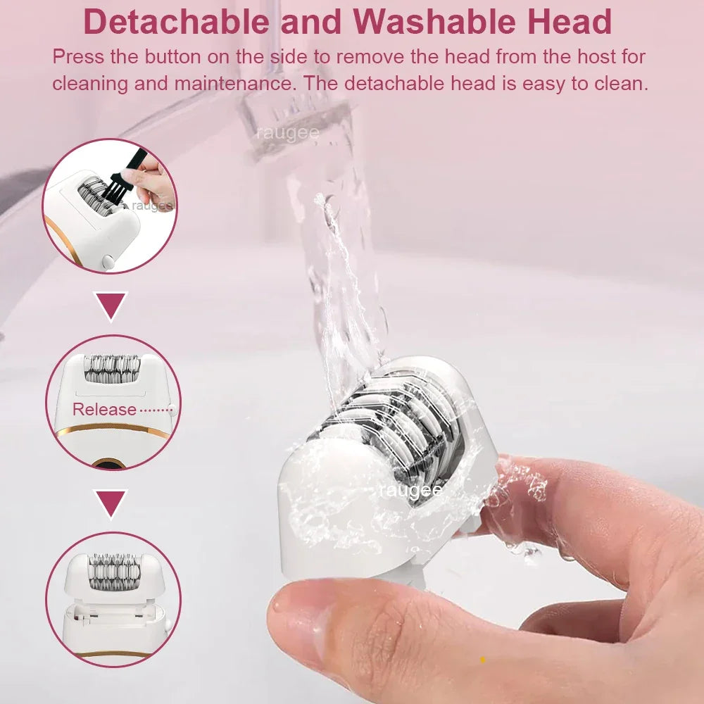 Electric Razors for Women Mini Portable Shaver Bikini Trimmer for Body Leg Arms Armpit Hair Removal Painless Electric Epilator
