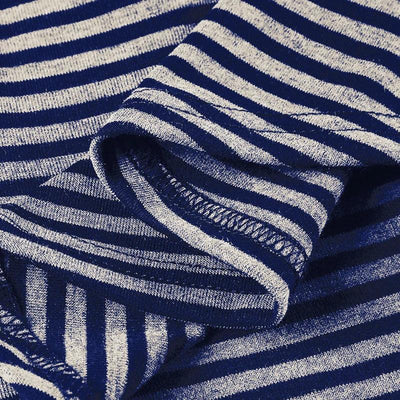 Korean Style Stripe Patchwork Women T-Shirts Short Sleeves Slim Fit Simple Causal Office Lady Clothing