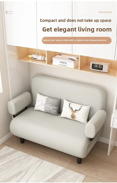 Sofa bed folding dual-purpose small apartment living room Internet celebrity telescopic bed single balcony
