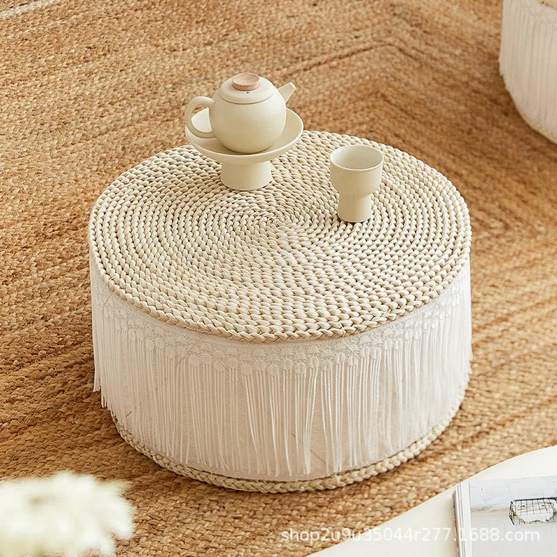 Cushion Not Collapse Home Floor Round Stool Thickened Lumbar Support Seat Cushion Straw Cushion New Arrival Bestseller Gift