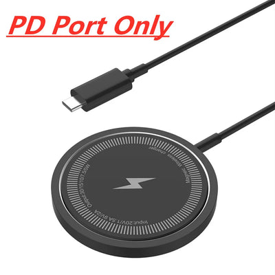 Magnetic Wireless Charger Fast Charging Pad Stand for iPhone 16 15 14 13 12Pro Max Airpods PD USB A Phone Chargers Dock Station