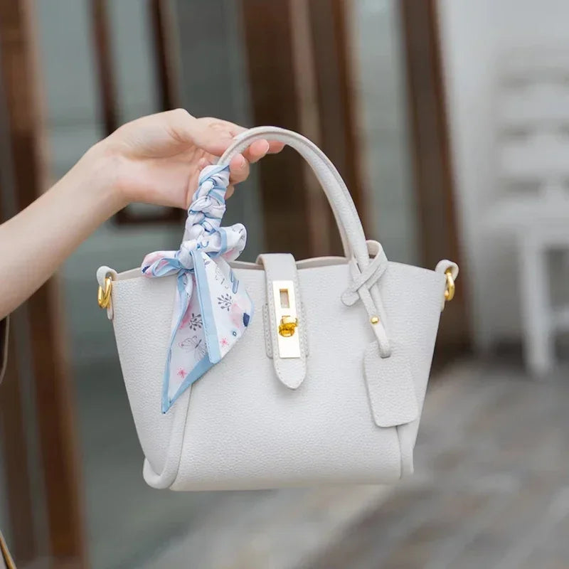 Women's Natural Cow Genuine Leather Shoulder Bag Female High Quality Luxury Designer Handbags Ladies Fashion Tote Crossbody Bags