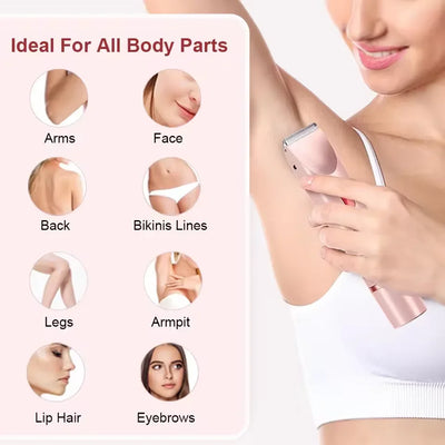 Electric Razor Woman Shaver Painless Women Mustache Epilator Leg Bikini Body Hair Trimmer For Women Facial Epilator Hair Remover