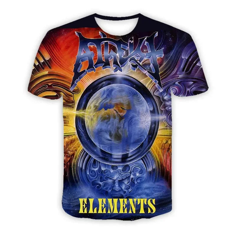 Atheist  Band  3D Printed  Casual Fashion T-shirts Hip Hop Tee Shirts Harajuku Styles Tops Fashion Clothing  for Women/men