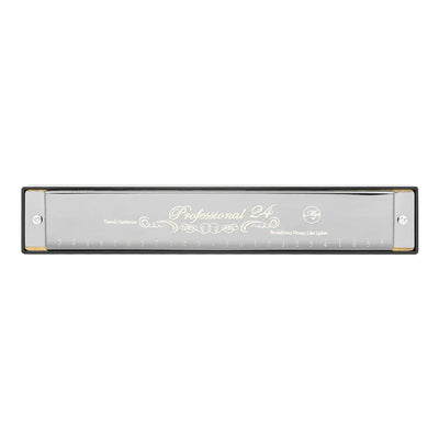 24 Holes Harmonica Key of C Tremolo Suzuki Harmonica Double-side Tremolo Harmonica Beginner Metal Instruments Children's Gifts