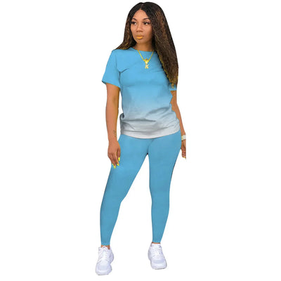 New Two Piece Set Women Tracksuits Sets Brand Printed Hoodie Pants Sweatshirt Set Sports Suit For Women Clothing