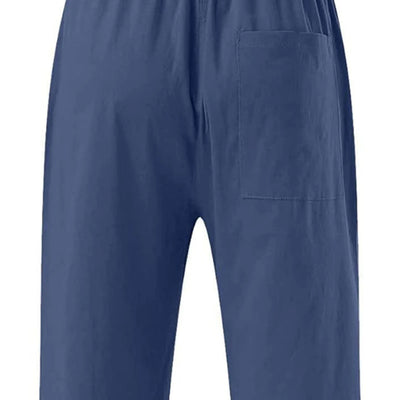 Women'S Pants Cotton Linen Harem Cropped Pants Women Drawstring Harem Pants Lady Pocket Trousers Loose Ropa Mujer Juvenil