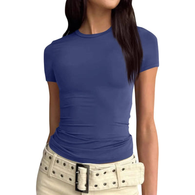 Women slim fit tops Short Sleeve Tee blouse