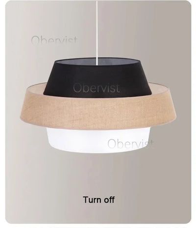Nordic Fabric Chandelier Lighting Living Dining Bedroom Modern Restaurant E27 Pendant Lights Home Decor Hanging Lamps Fixtures
