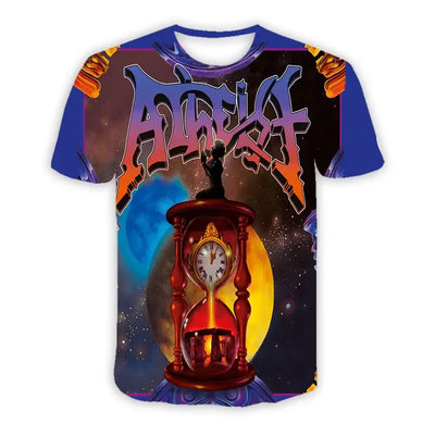 Atheist  Band  3D Printed  Casual Fashion T-shirts Hip Hop Tee Shirts Harajuku Styles Tops Fashion Clothing  for Women/men
