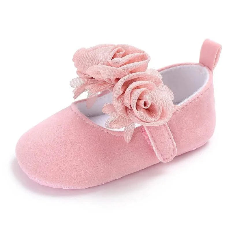 Children's Soft-Soled Flat Shoes With Design | Baby Shoes For All Seasons 0-1 Year Old |Girls Princess Shoes | First Walkers
