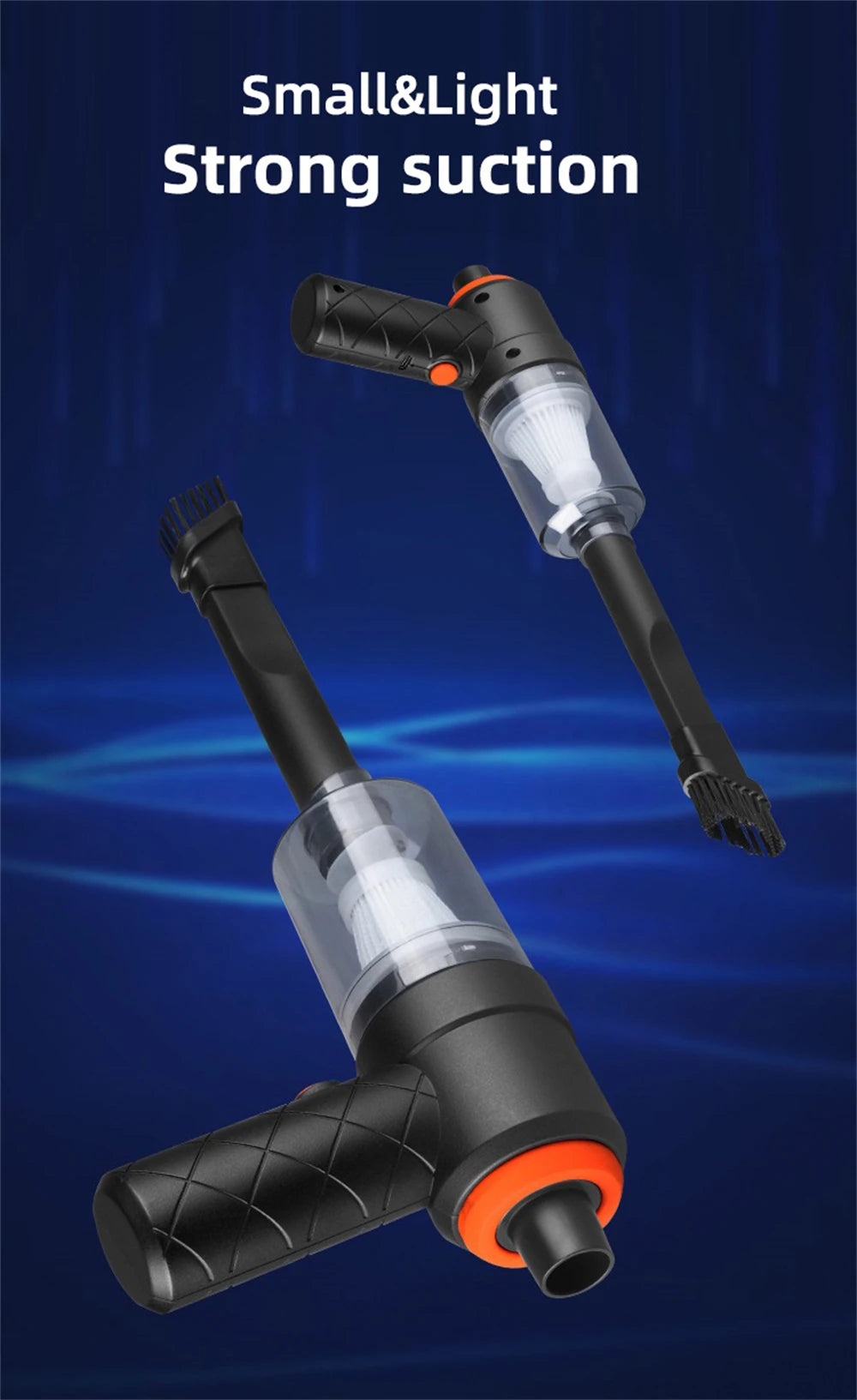 Portable Small Vacuum Cleaner For Multi Purpose Vehicles Small Household Handheld Car Vacuum Cleaner Wireless Office Dust