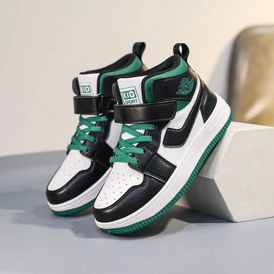Children's shoes Men's shoes 2024 new fall children's non-slip sports shoes large high top board shoes for children