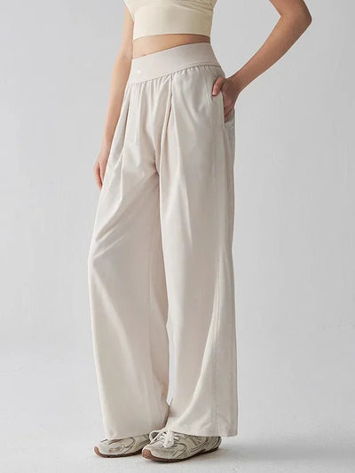 High-waisted wide-leg pants women summer new running yoga fitness pants