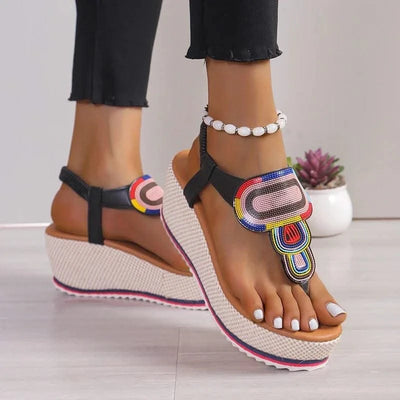 Women Sandal 2024 New Summer Fashion Shoes for Women Plus Size Open Toe Wedges Sandals Women Luxury Designer Platform Sandals