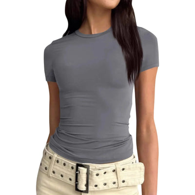 Women slim fit tops Short Sleeve Tee blouse