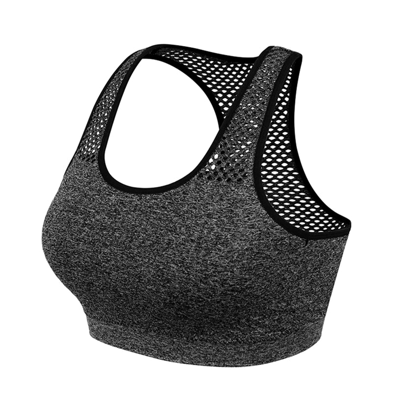 Breathable Women Active Bra Sports Bra Sexy Hollow Out Sports Top Push Up Gym Fitness Underwear Female Running Yoga Bra Tank Top