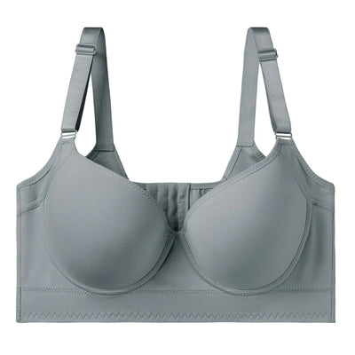 Dimmkof Full Back Coverage Push up Bras Women's Hide Back Fat Deep Cup Shapewear Fat Smoothing Uplift Underwire Bra For Big Bust