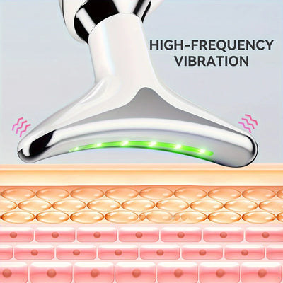 Neck Massager Multi-function to remove neck lines decree lines vibration hot beauty massager EMS electric neck instrument