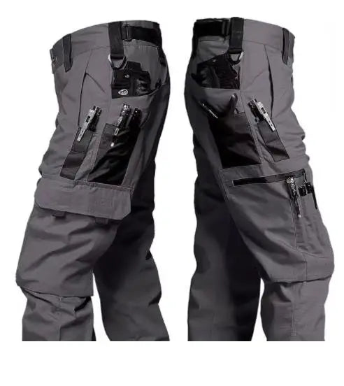 New Tactical Work Pants Men Outdoor Cargo Trousers Multi-pocket Waterproof Pant Autumn Spring Outdoor Workwear Hiking Trousers