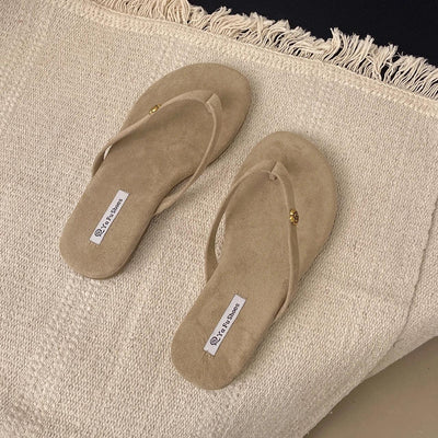 Luxury Designer Woman Flat Slippers Woven with Comfortable Women's Shoes Casual Bottom Slippers 2025 New Summer Women Sandals