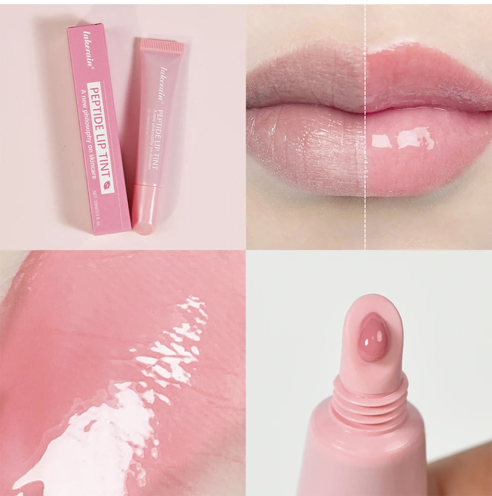 Plump Moisturizing Glossy Mirror Lip Gloss Nutritious Lip Oil Cosmetic Portable Lip Makeup Reduce Fine Lines On Lips For Women