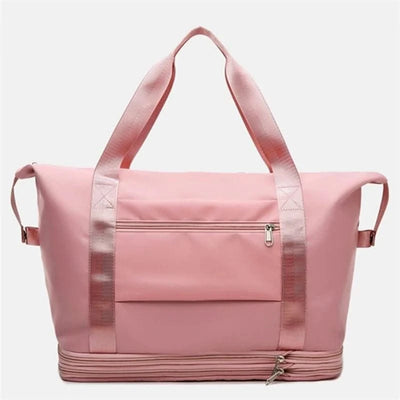 Travel Bag Women Shoulder Bag Quality Casual Handbag Double Zipper Expansion