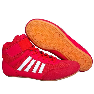 Boxing wrestling shoes children's adult training men women combat fighting Sanda high top shoes boots strength weightlifting gym