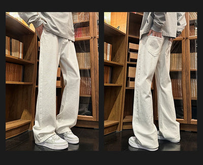 Autumn New Men's Jeans Baggy Straight Wide Leg Male Fashion Vintage Denim Pants Men Youth Popular Brand Streetwear Jean Trousers