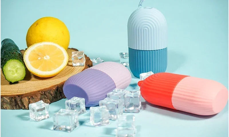 Ice Facial Roller Cube Beauty Lifting Ice Ball Face Massager Contouring Eye Roller Facial Treatment Reduce Acne Skin Care Tool