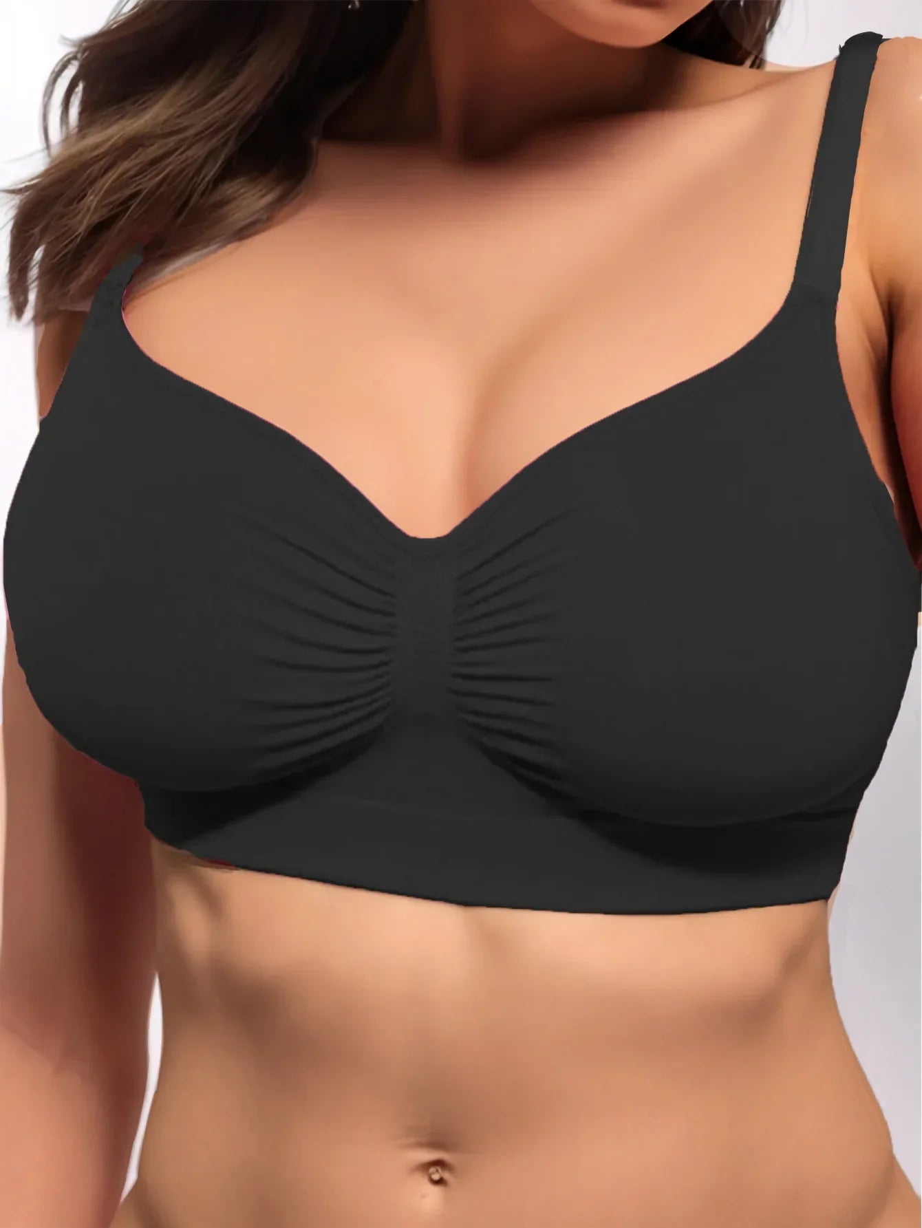 Women Yoga Bra Sport  Running Quick Drying Fitness Tops Padded Adjustable Seamless Bra