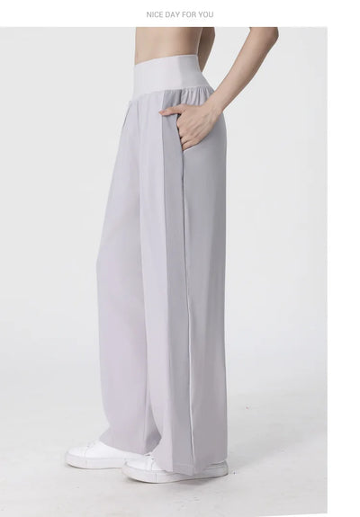 Women Wide Leg Pants Loose Fitness Yoga Pants 2024